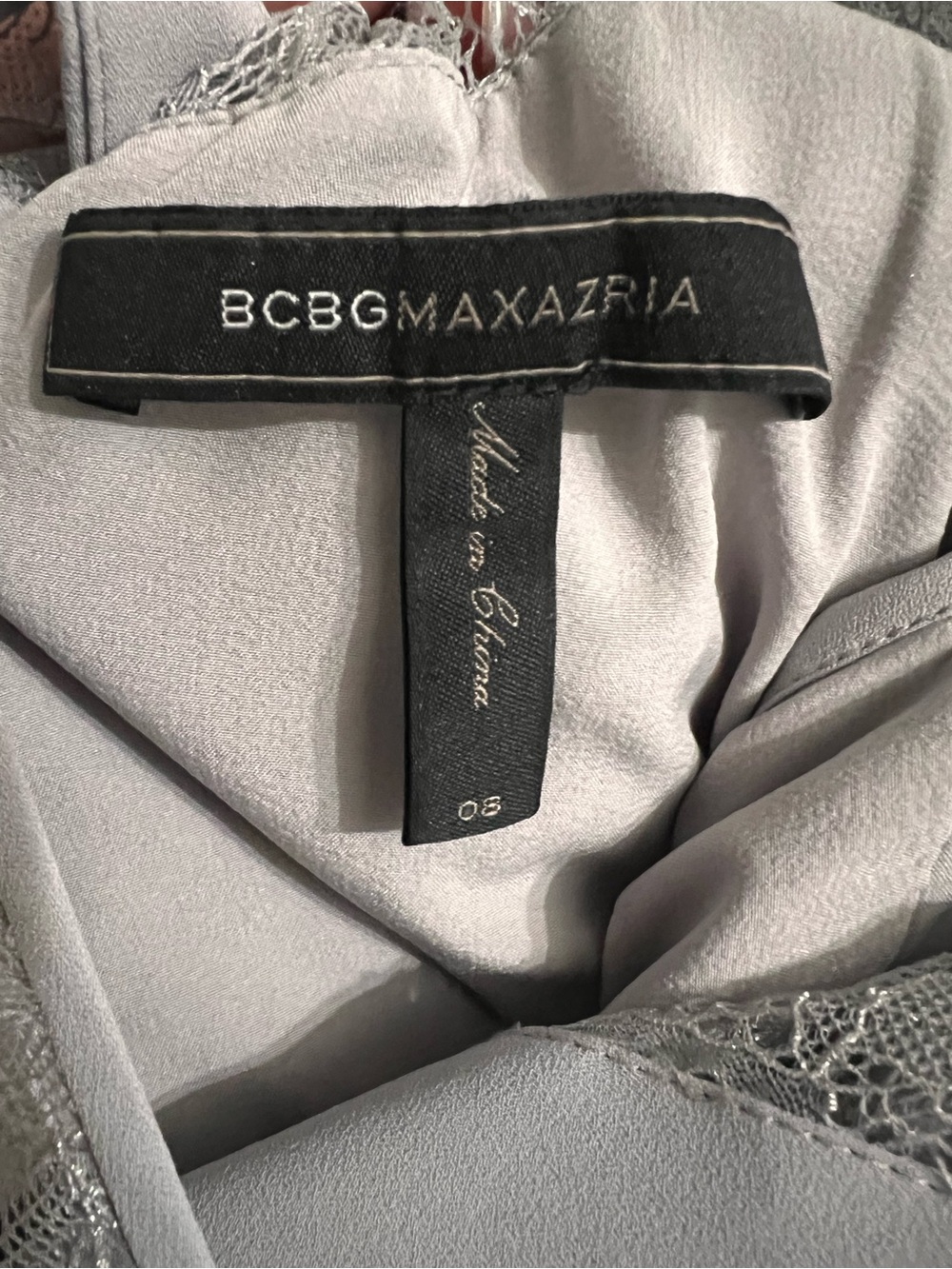 BCBGMaxAzria Taupe Faux Shearling Teddy Jacket with Fur Collar - Picture 5 of 5